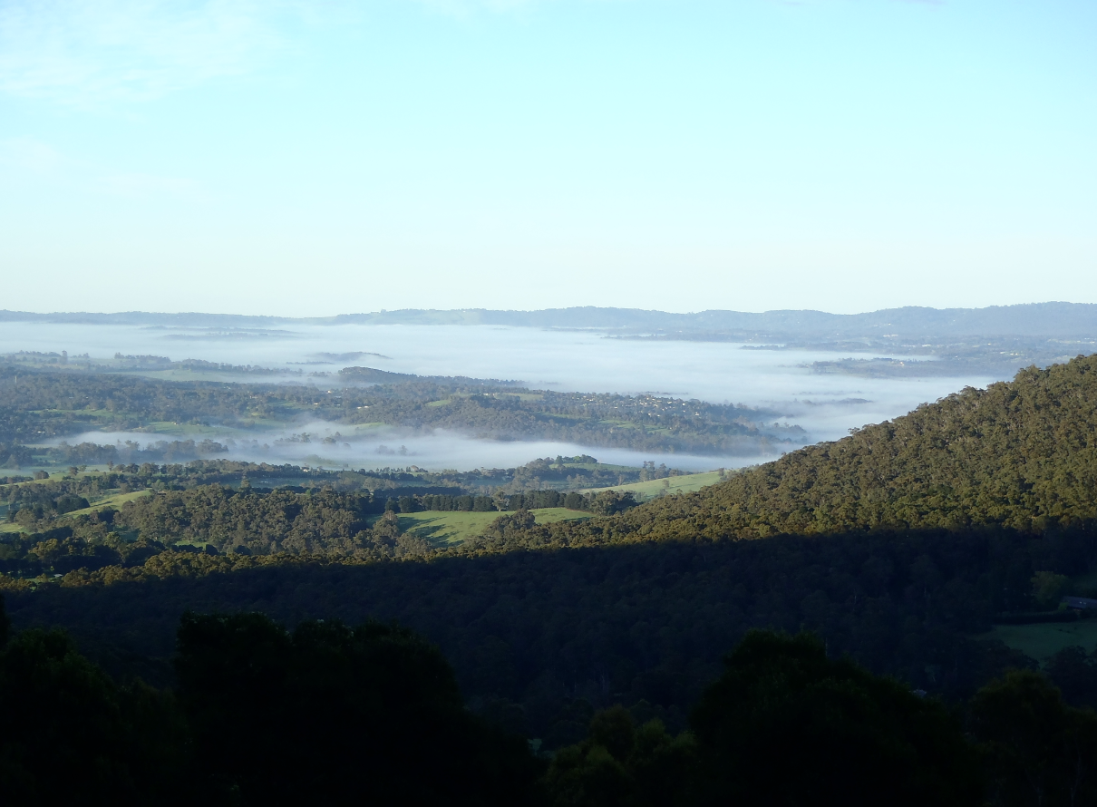 View across Yarra Valley