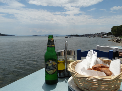 Lunch by the water, Skiathos