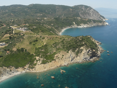 Skiathos Island from the air