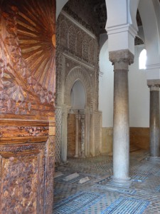 Saadien Tombs - the small rises on the floor are children and babies