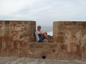 Essaouira rampart walls.