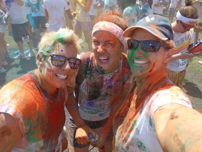 Colour Run aftermath on the Sunshine Coast with the lovely Zara