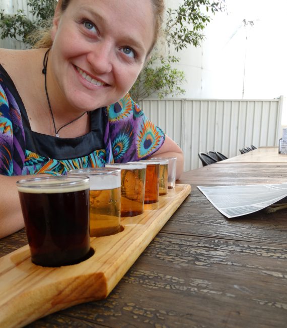 Backing up with a Blue Tongue Brewery beer float