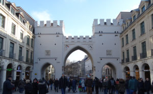 Historic City Gate, Karlstor.