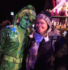 The cringey Grinch at the Pink Christmas Market