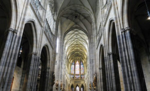 Inside St Vitus Cathedral, Prague Castle, Prague.