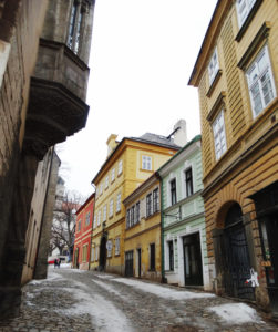 Cobble streets of Kutna Hora.