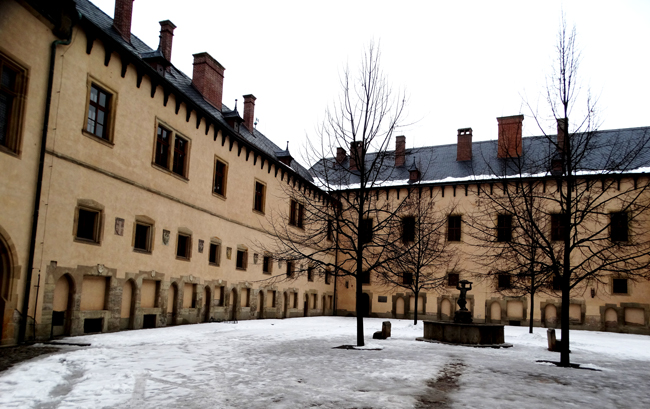 The Courtyard of the Italian Court & Royal Mint, Kutna Hora.