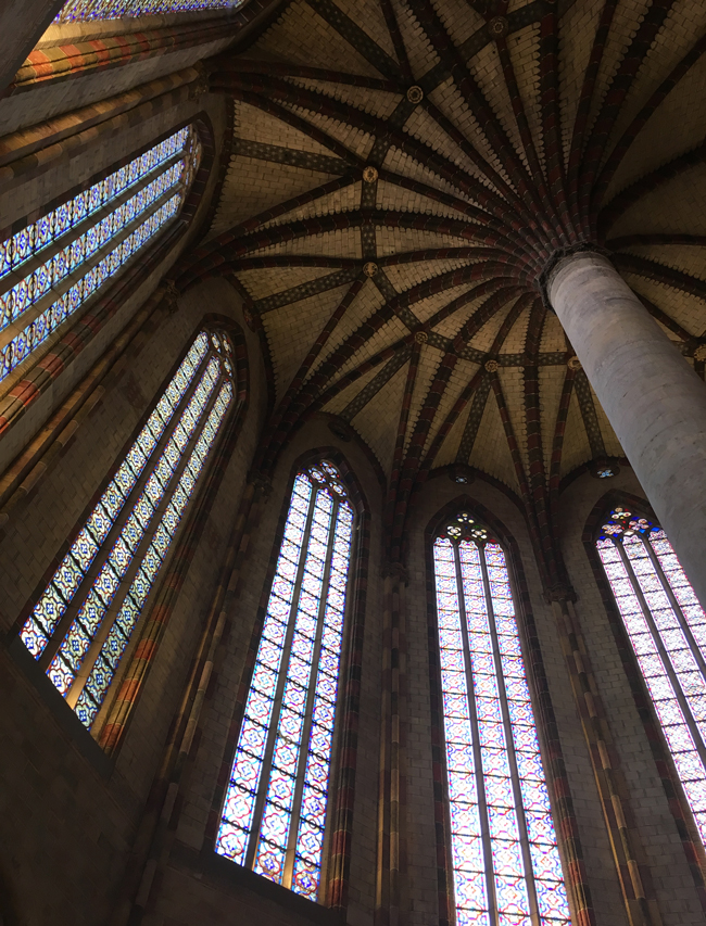 Palmtree ceiling of the Church of the Jacobins.