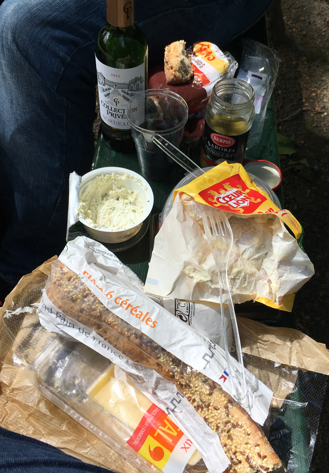 Picnic in the Jardin Royal.