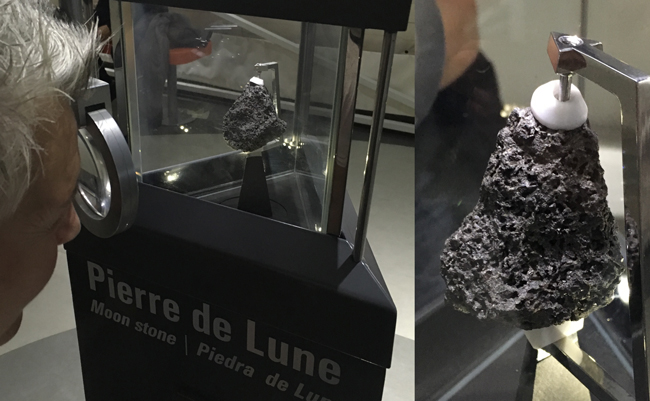 Moon rock. Could be a chunk of lava and we wouldn't have known any different.