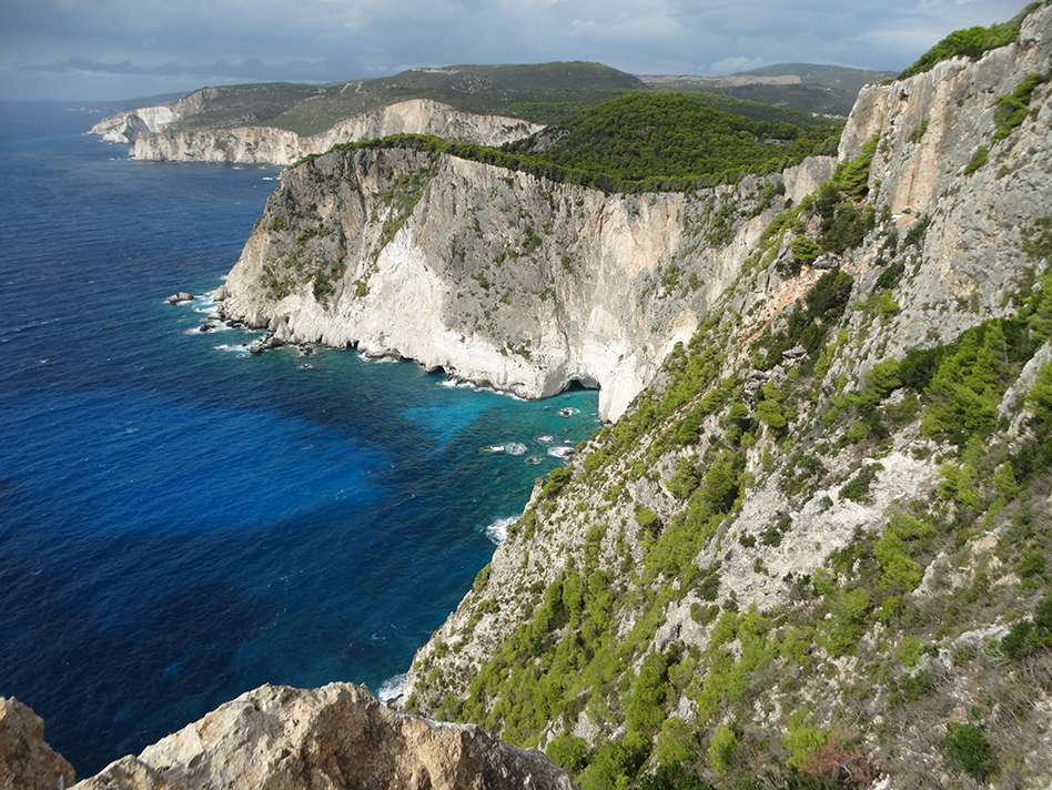 Akra Keri offers amazingly turquoise views over the crashing waves