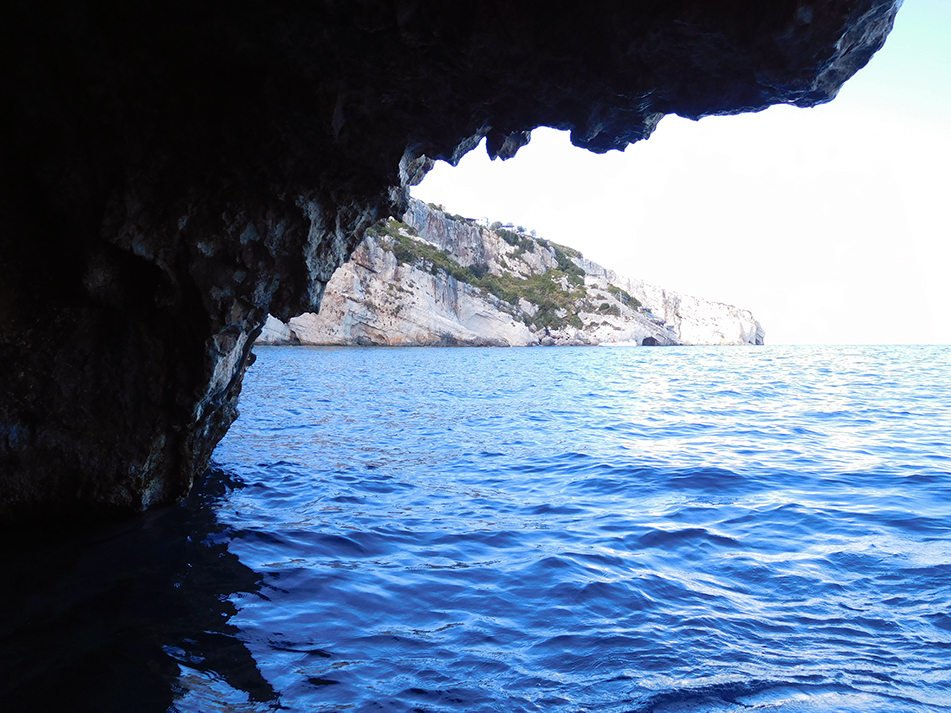 Exploring the caves on the north of Zante with Potamitisbros Boat Trips